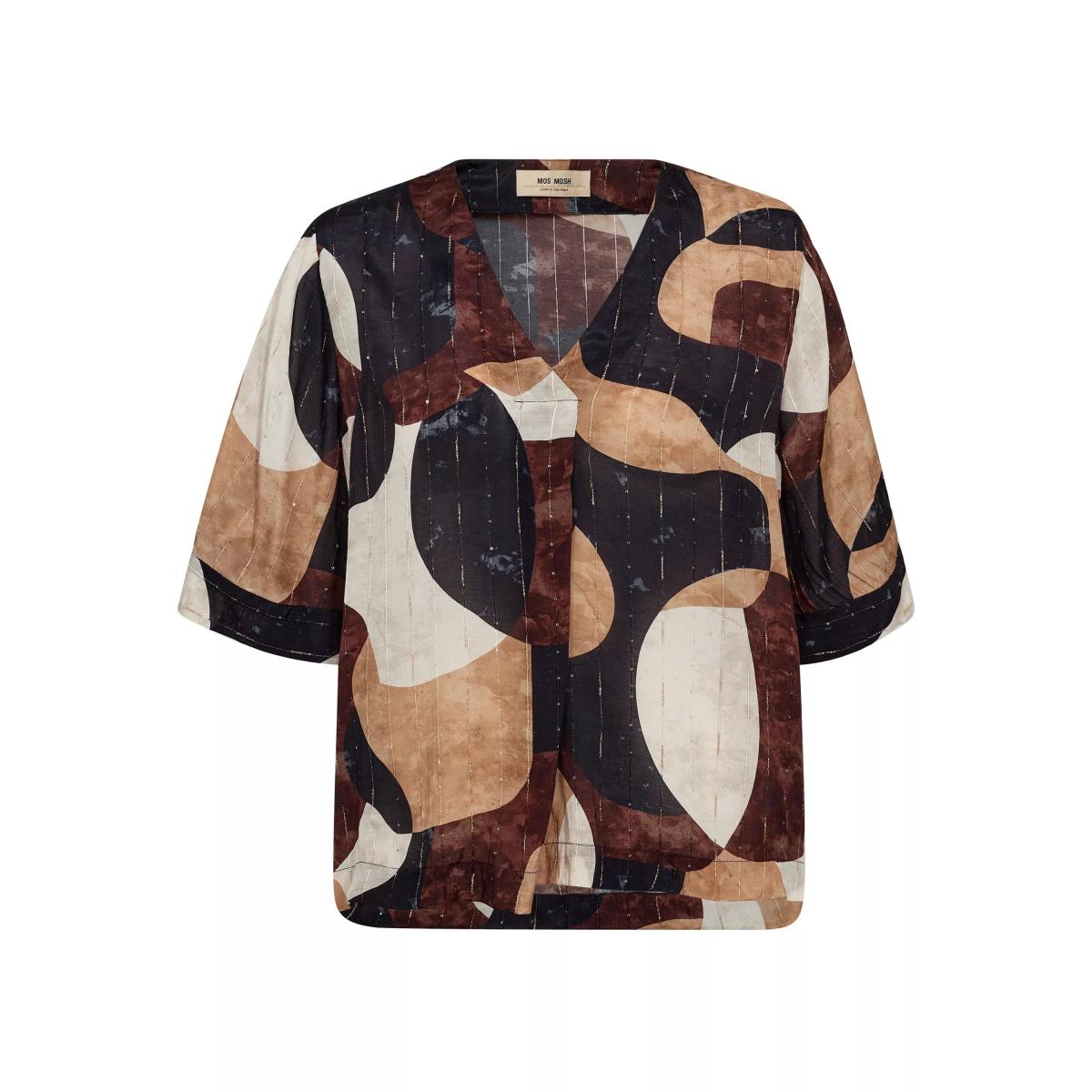 MOS MOSH Rosalie Graphic Print Top, Salute Navy/Multi – image 3