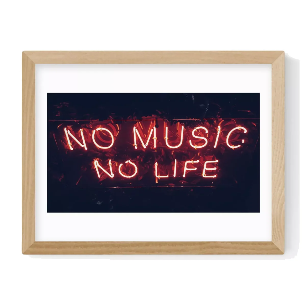 EAST END PRINTS Limbo and Ginger 'No Music No Life' Framed Print