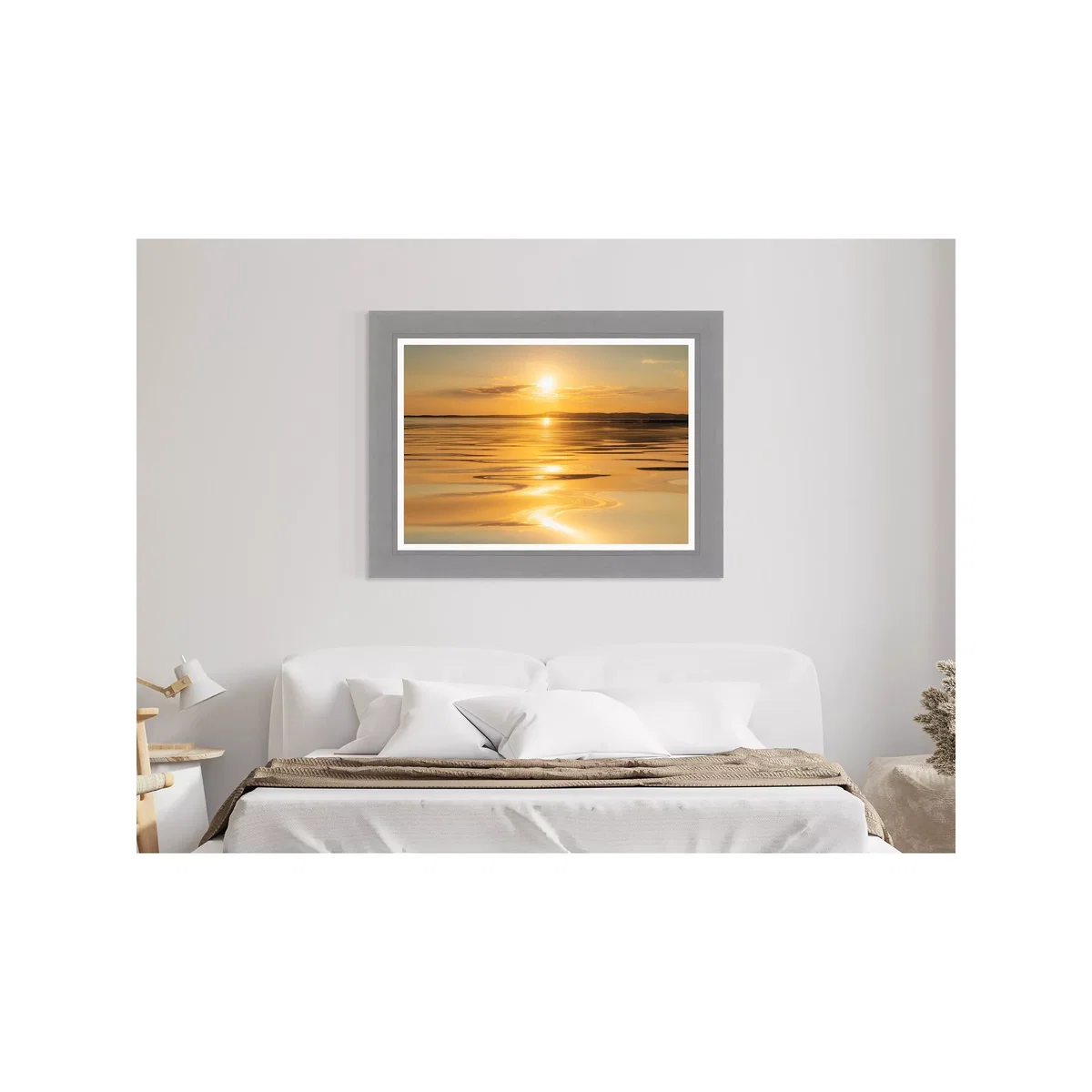 Mike Shepherd - 'Ocean Ripples' Framed Print, 63 x 83cm, Orange – image 2