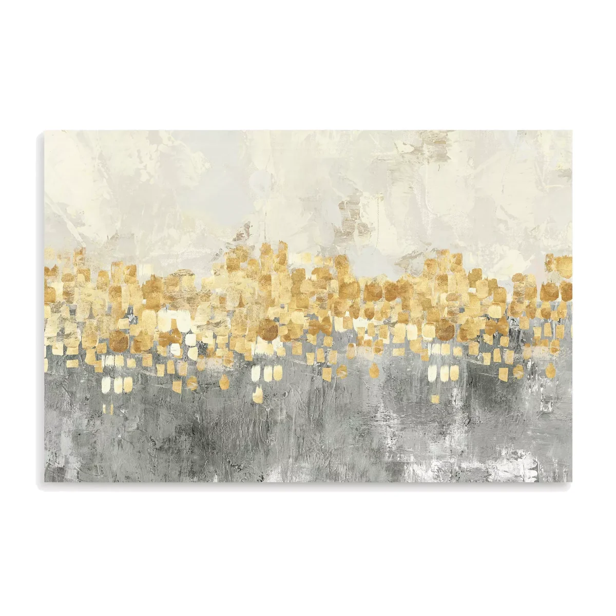PI Studio - 'Dancing Stars' Abstract Canvas Print, 60 x 90cm, Gold/Multi