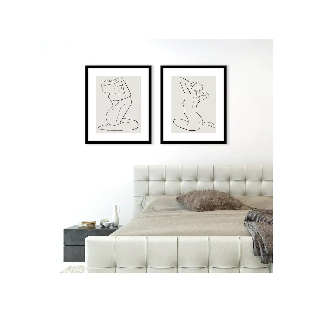 Dominic James - 'Solitude' Framed Prints, Set of 2, 83.5 x 63.5cm, Black/White – image 2