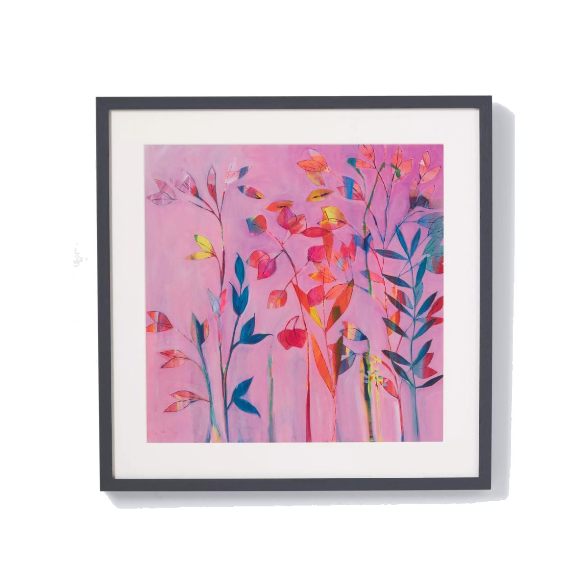 John Lewis Faye Bridgwater 'Winter's Promise' Framed Print & Mount, 50 x 50cm, Pink/Multi – image 1