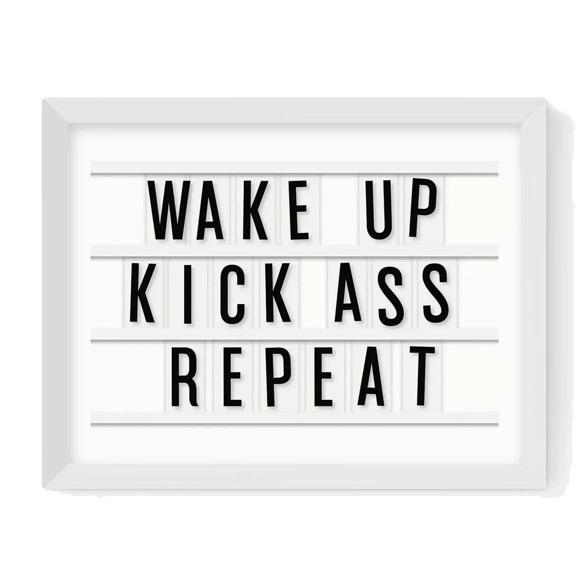 EAST END PRINTS Rafael Farias 'Wake Up Kick Ass Repeat' Framed Print – image 1