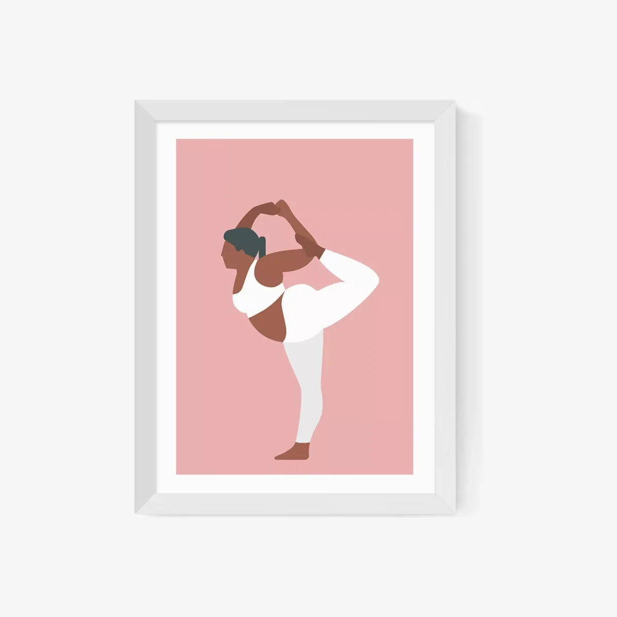 EAST END PRINTS Rocket Jack 'Yoga at 12 O'Clock' Framed Print – image 1