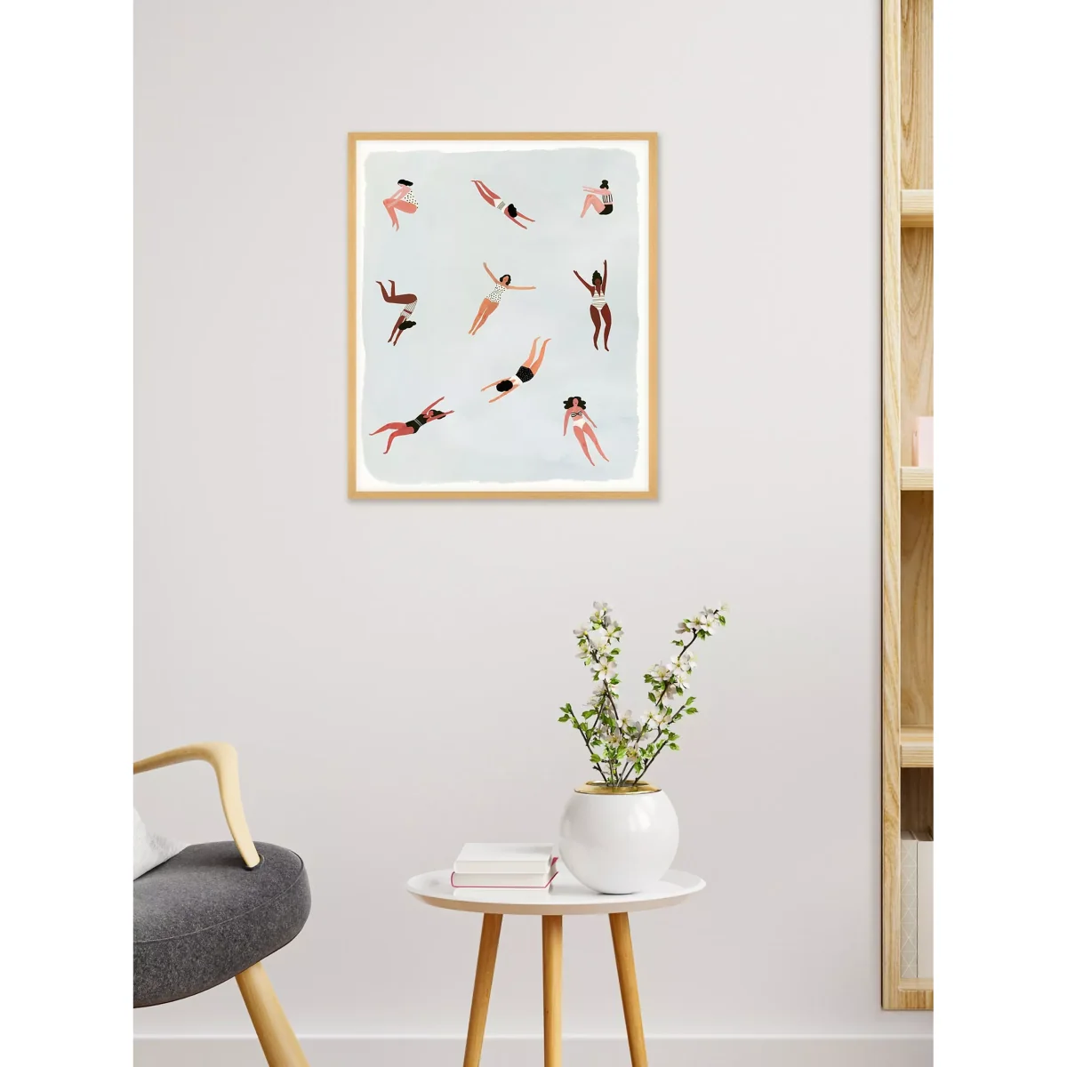 Victoria Borges - 'Minnows' Framed Print, 62 x 52cm, Multi – image 2