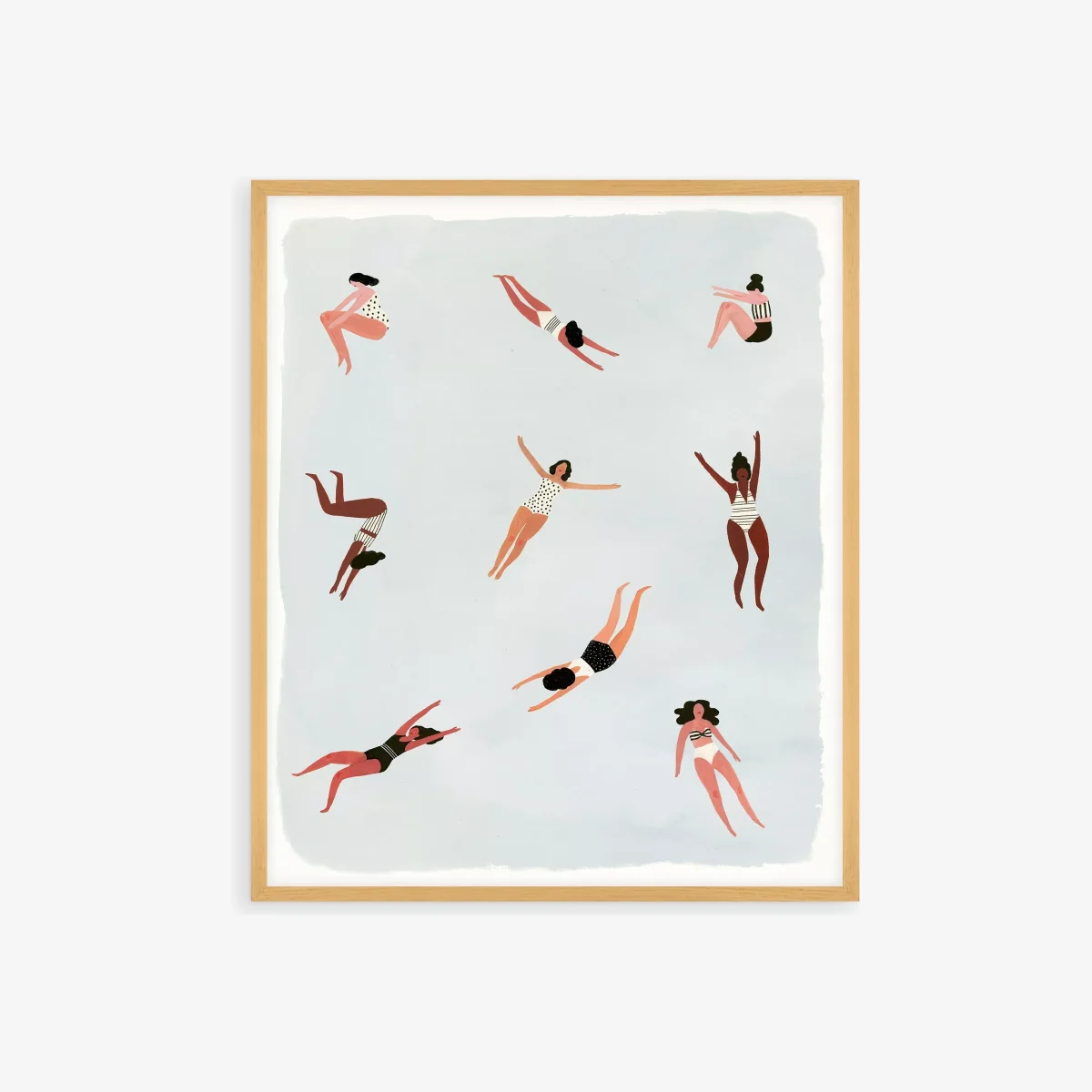 Victoria Borges - 'Minnows' Framed Print, 62 x 52cm, Multi – image 1
