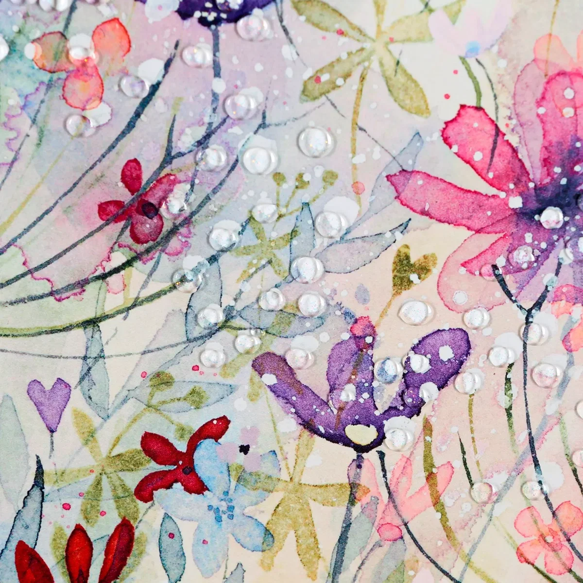 Catherine Stephenson - Meadow Of Wild Flowers Embellished Framed Print, 110 x 55cm – image 2