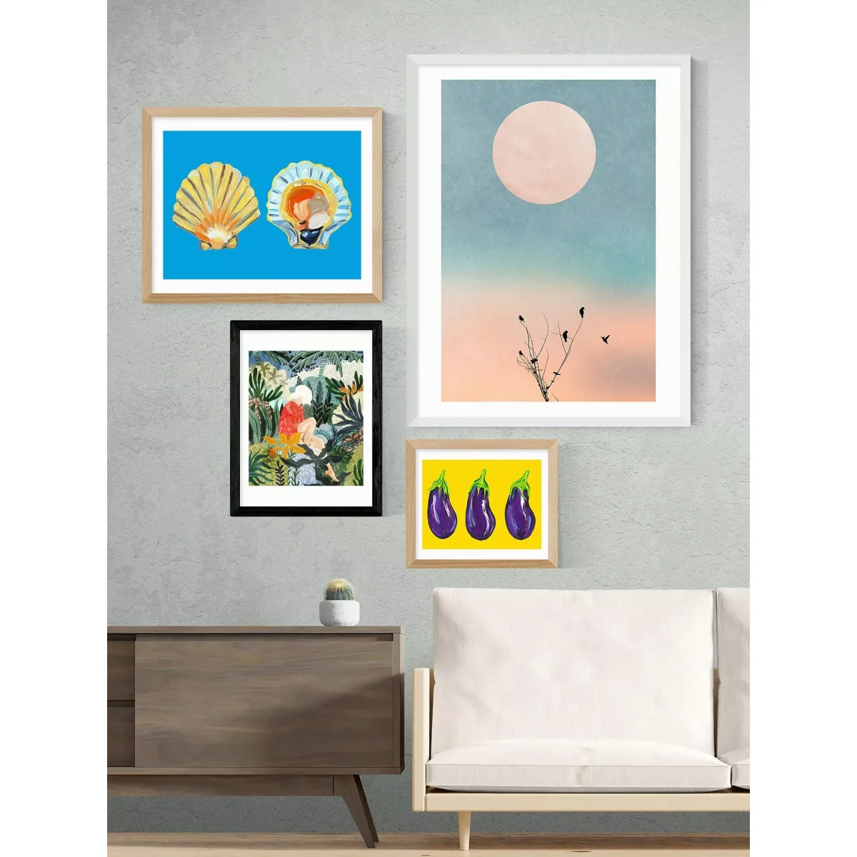 EAST END PRINTS 83 Oranges 'Distracted Reader' Framed Print – image 2
