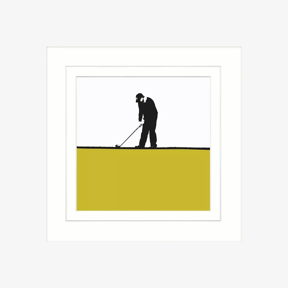 Jacky Al-Samarraie - Golf Framed Print, 34 x 34cm