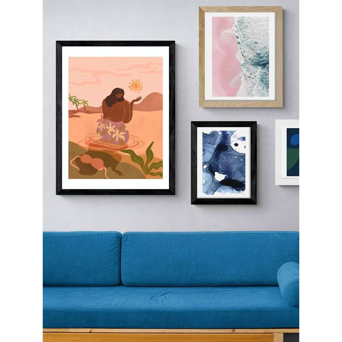 EAST END PRINTS Arty Guava 'Sunset' Framed Print – image 2