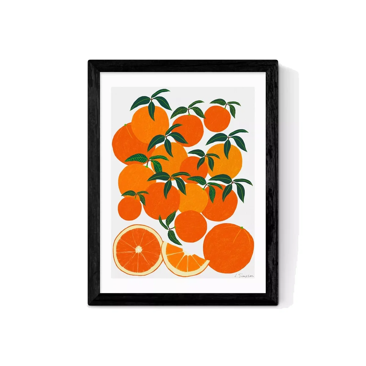 EAST END PRINTS Leanne Simpson 'Orange Harvest' Framed Print – image 1