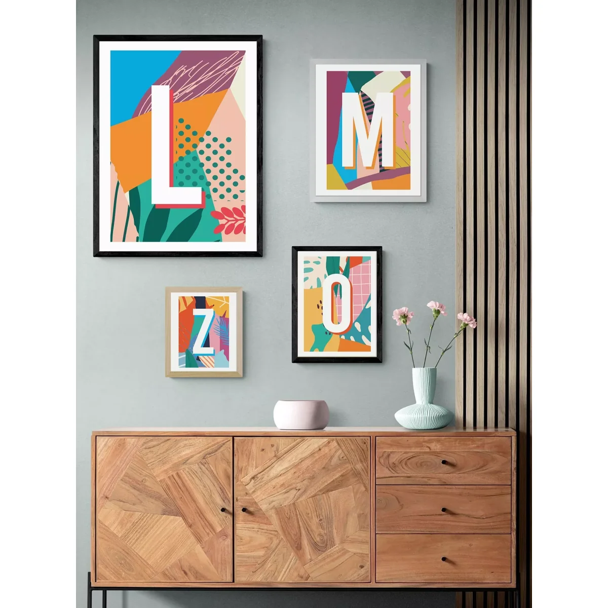 EAST END PRINTS Sei and Ru 'L Letter' Framed Print – image 2