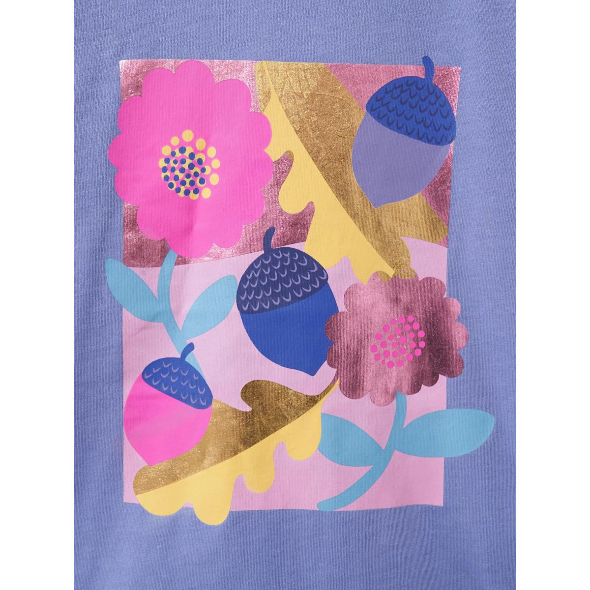 Crew Clothing Kids' Graphic Print Long Sleeve Top, Multi – image 2