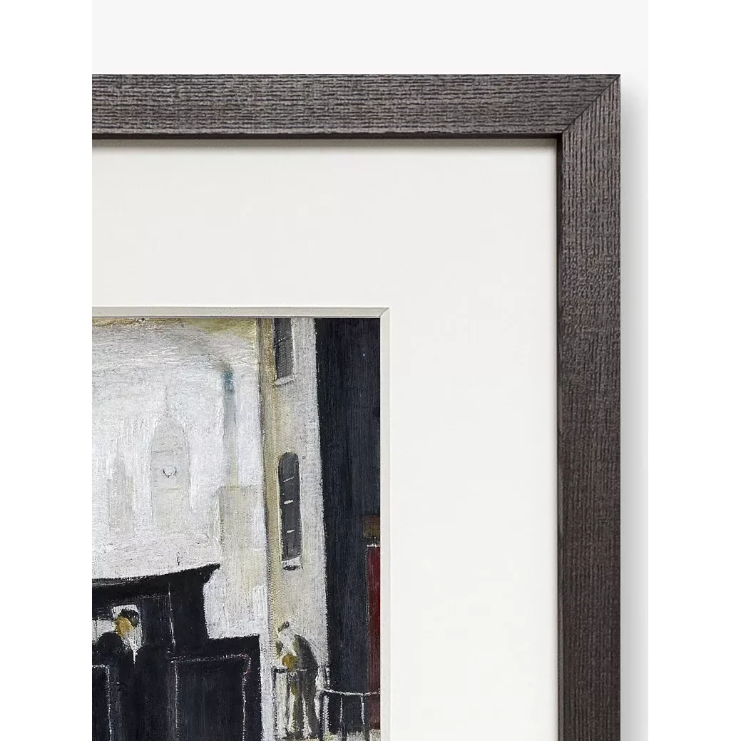 LS Lowry - Level Crossing Framed Print & Mount, 34.2 x 42.6cm – image 3