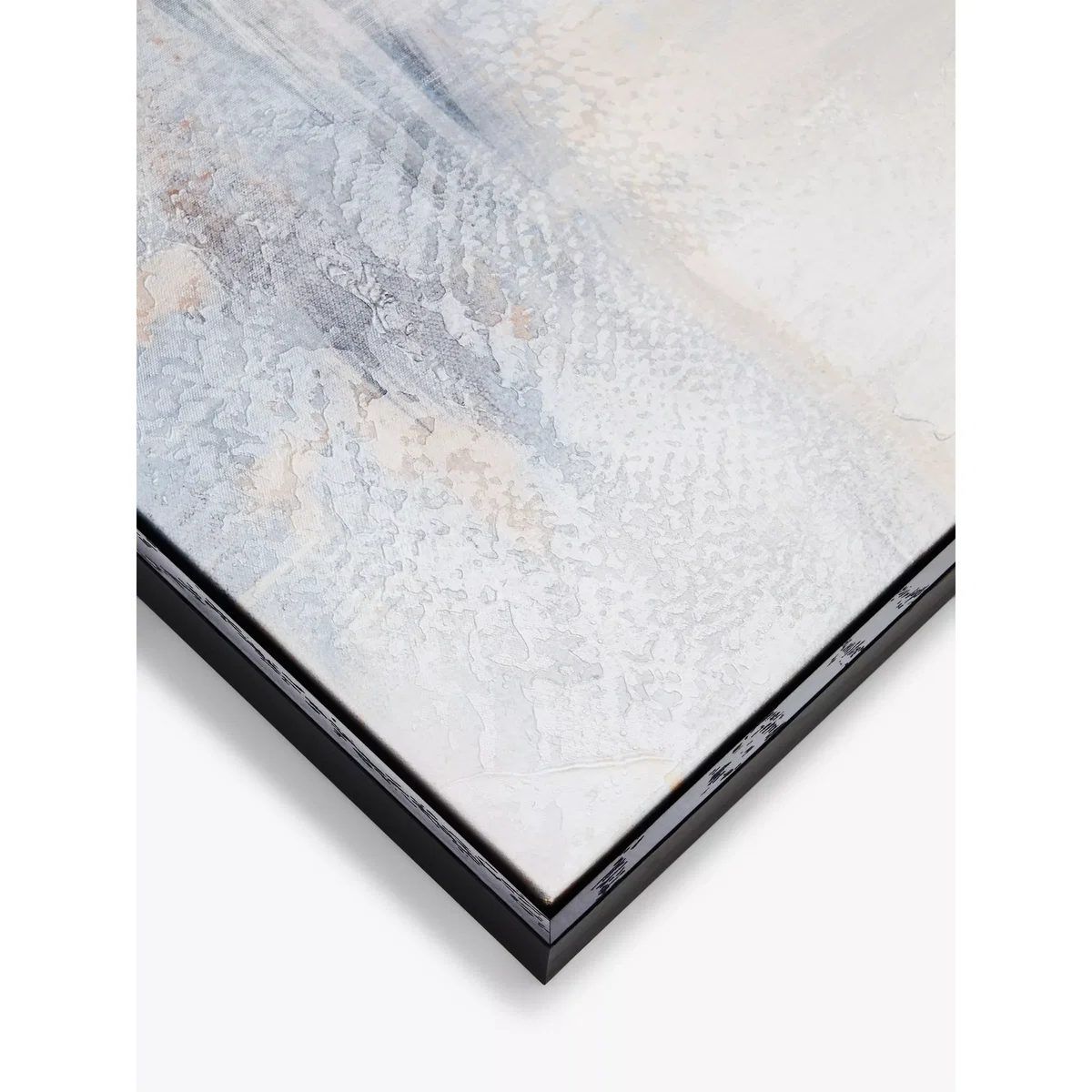 John Lewis Hand-Painted Framed Canvas, 100 x 100cm, Copper/Blue – image 3
