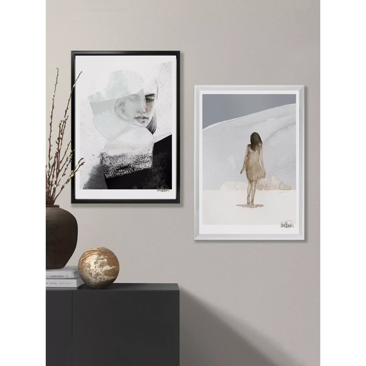 Anna Bulow - 'A Quiet Reminder' Limited Edition Framed Print, 75 x 55cm, Black/White – image 4