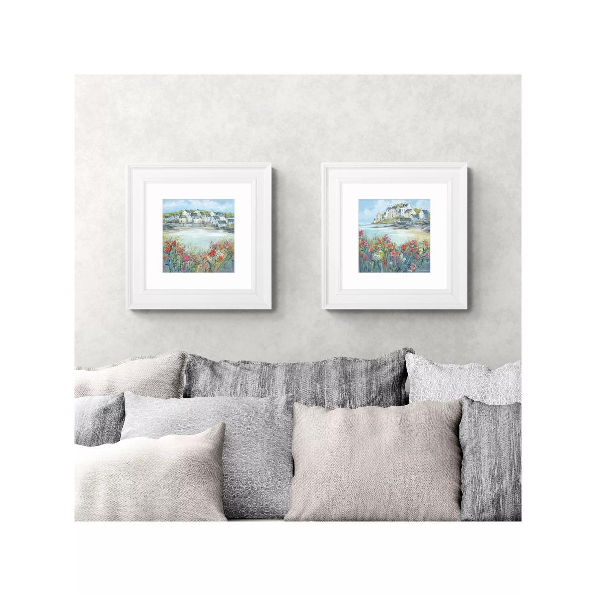 John Lewis Diane Demirci 'Beach Cove Blooms I' Framed Print & Mount, 39 x 39cm, Multi – image 2