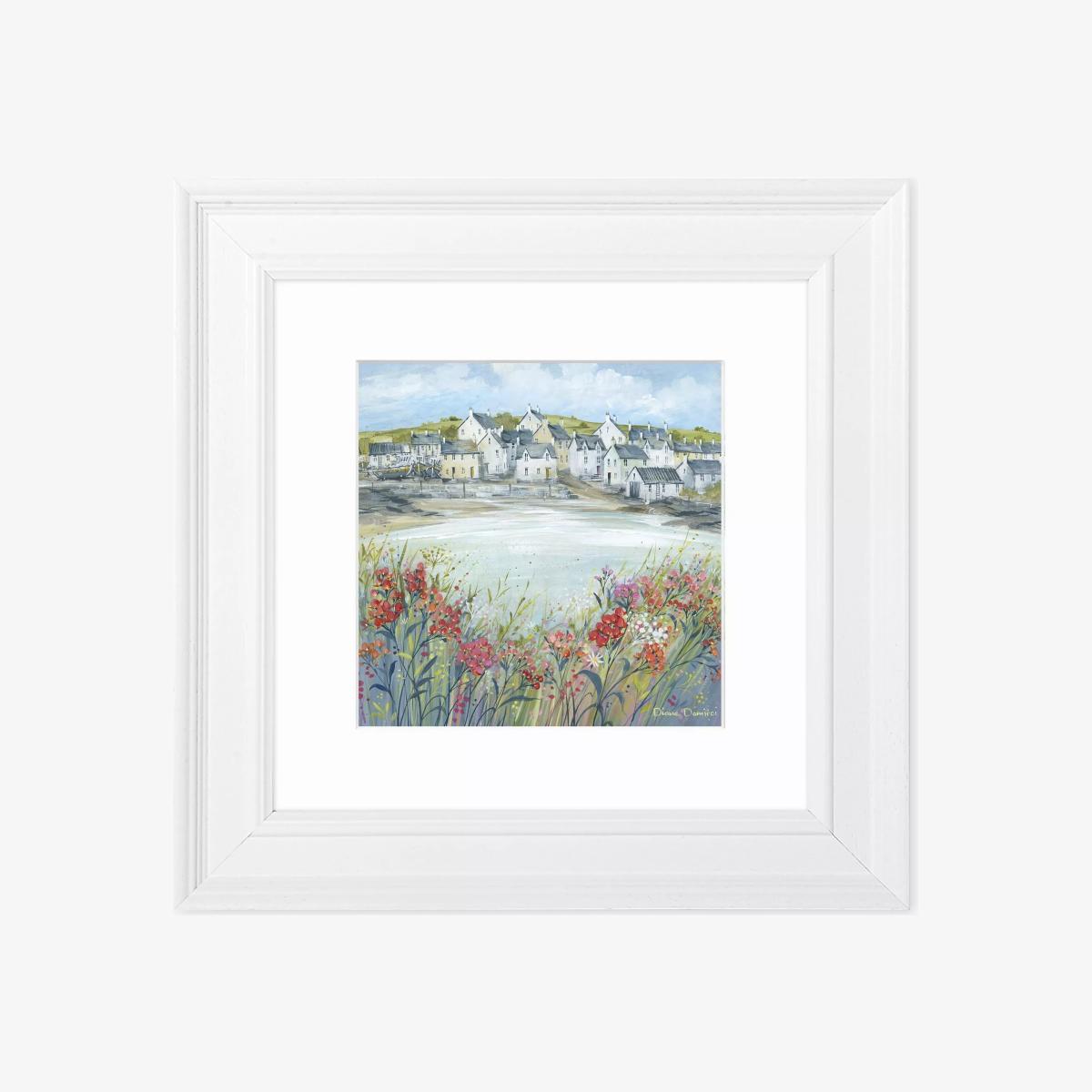 John Lewis Diane Demirci 'Beach Cove Blooms I' Framed Print & Mount, 39 x 39cm, Multi – image 1