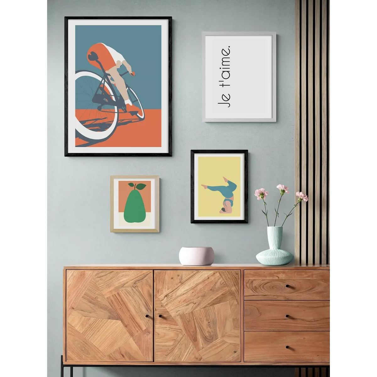 EAST END PRINTS Rocket Jack 'Triathlon Bike' Framed Print – image 2