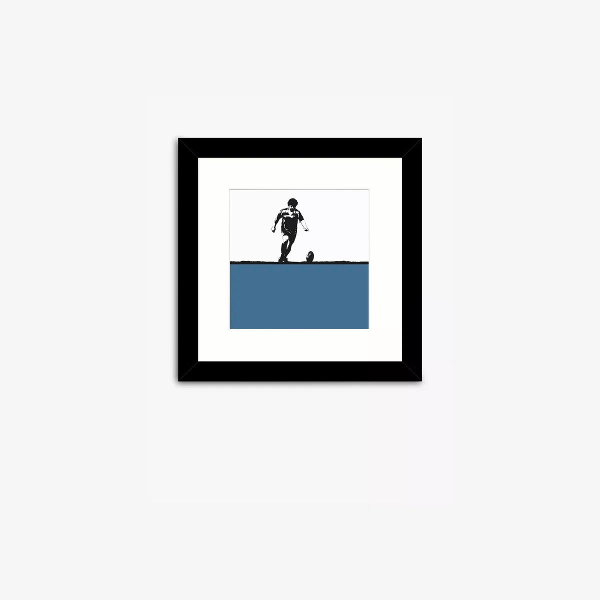 Jacky Al-Samarraie - Rugby Framed Print, 33.5 x 33.5cm, Blue/Multi