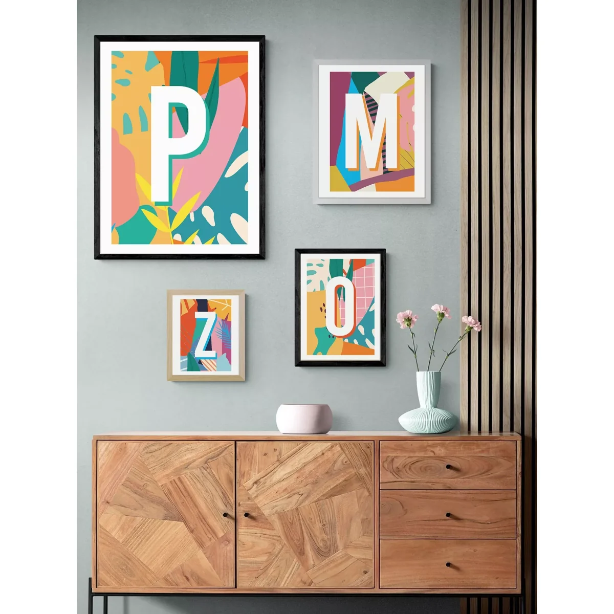 EAST END PRINTS Sei and Ru 'P Letter' Framed Print – image 2