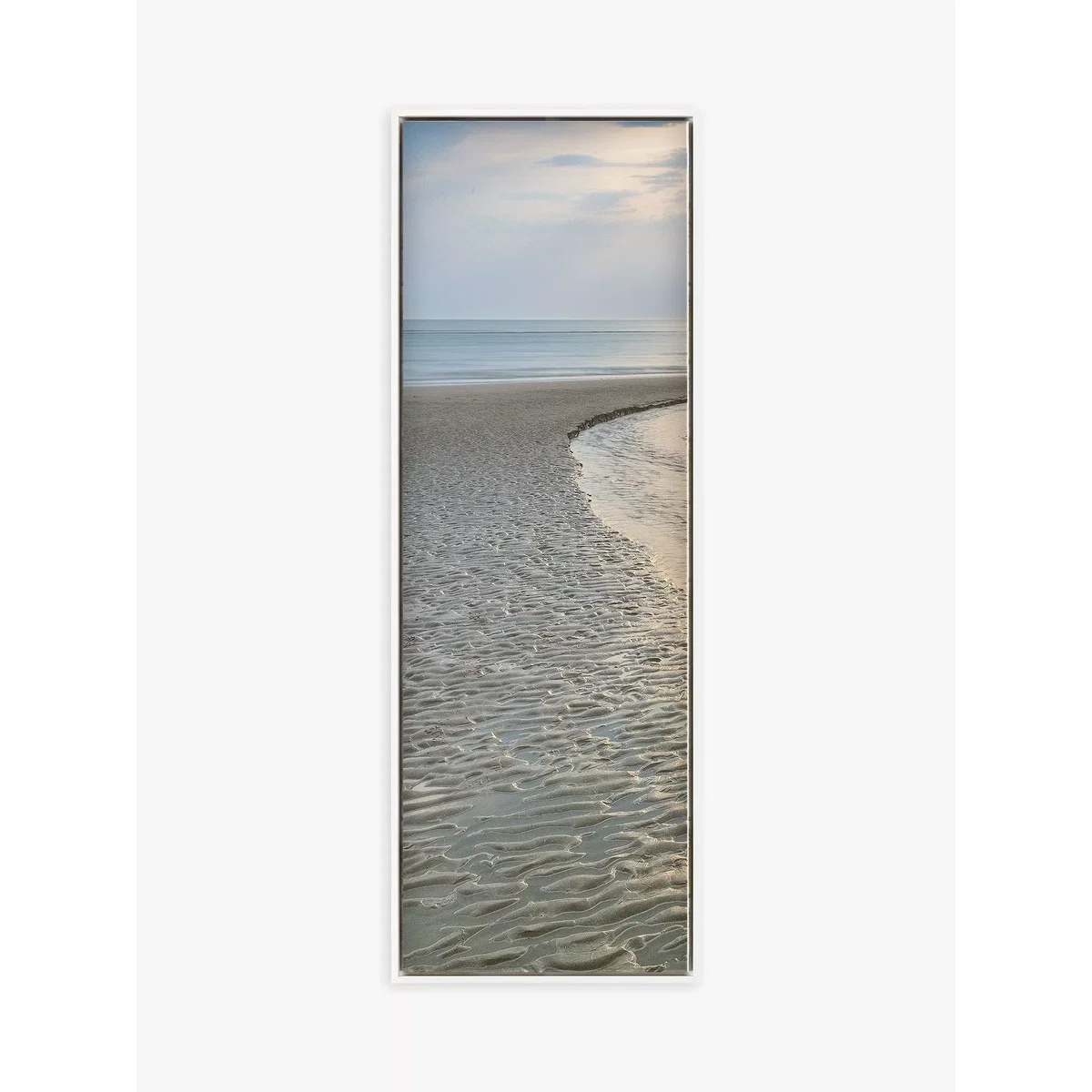Mike Shepherd - Shimmering Light Seascape Triptych Framed Canvas, Set of 3, 94 x 34cm, Blue/Multi – image 2