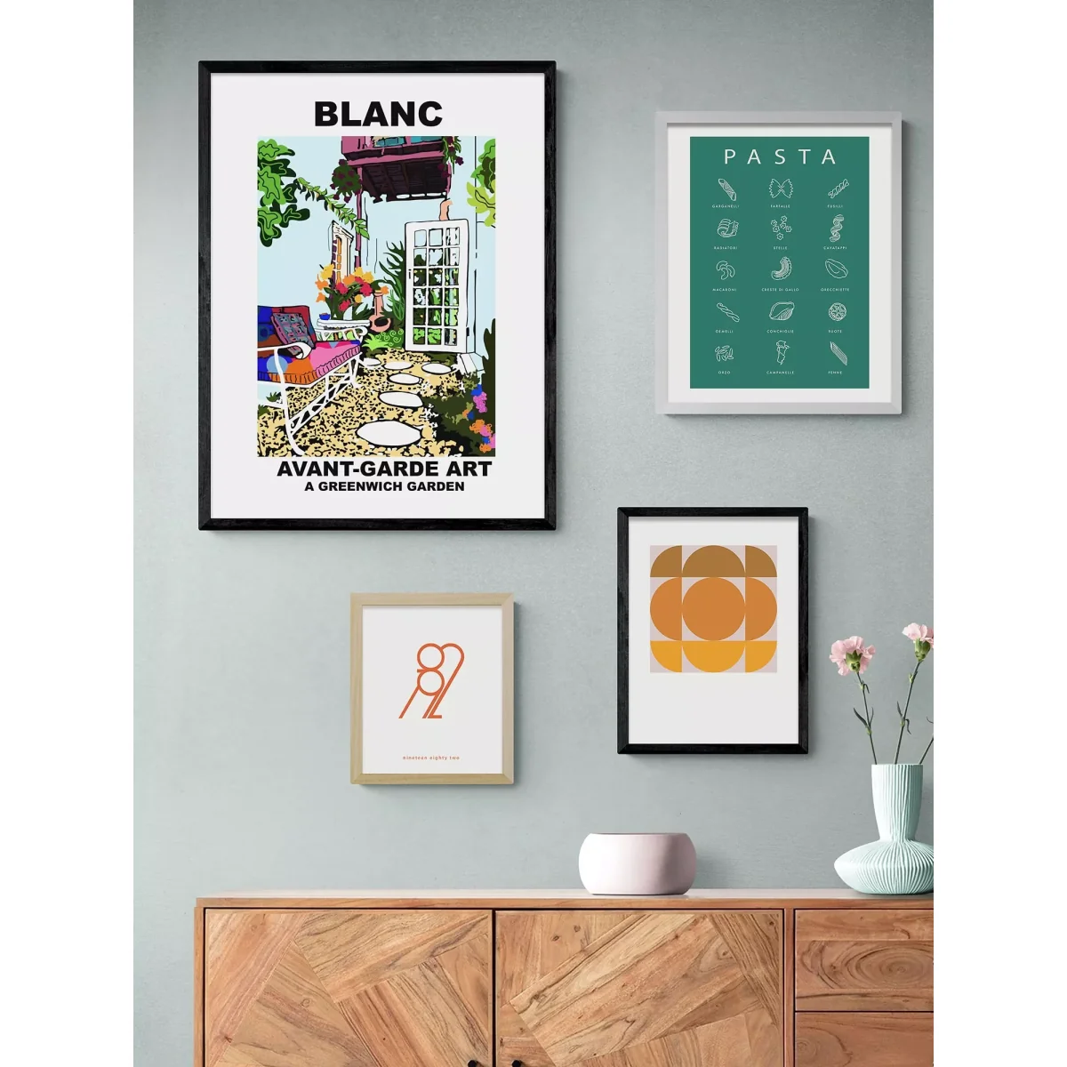 EAST END PRINTS BLANC Prints 'Greenwich' Framed Print – image 2