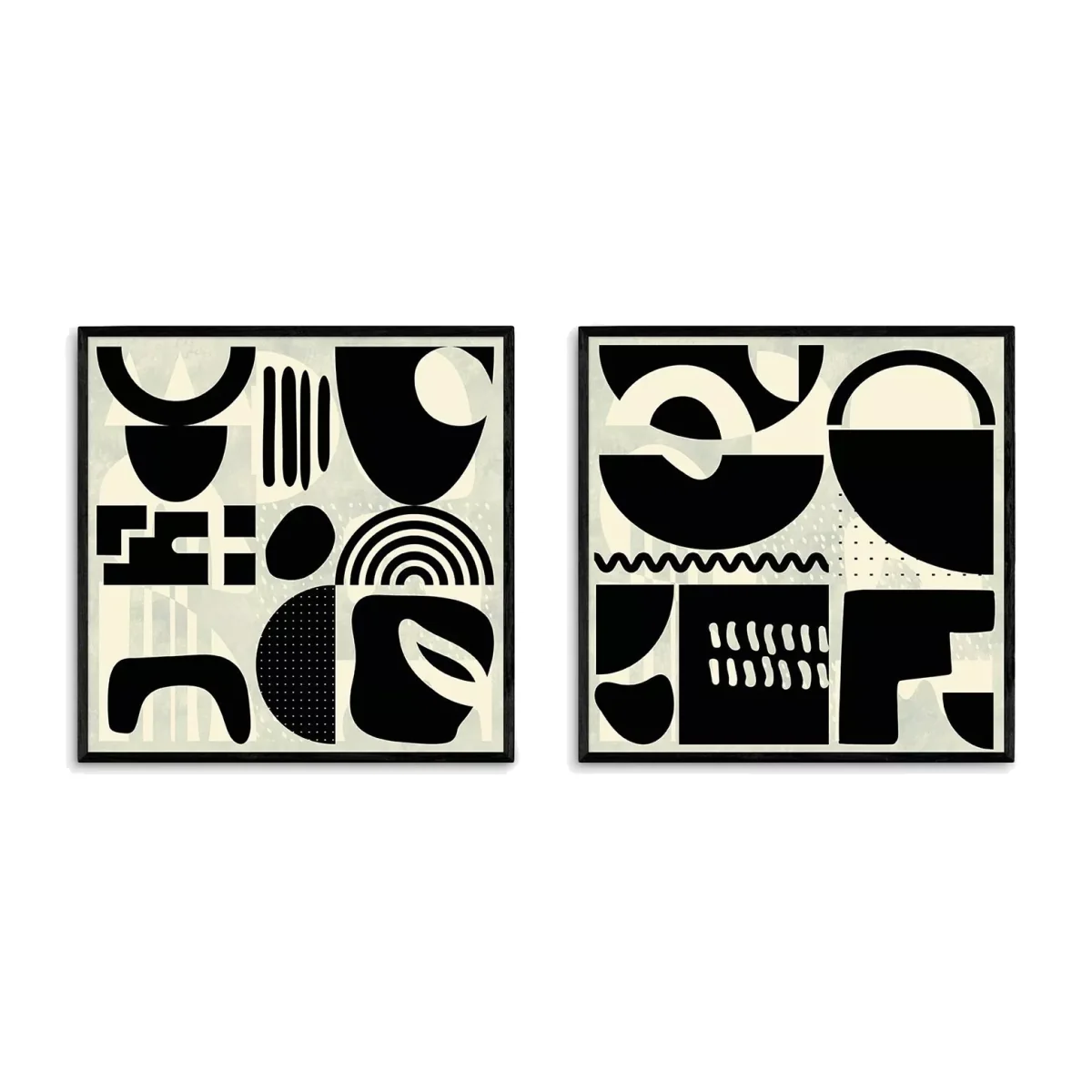 EAST END PRINTS Ana Rut Bre 'Geo Play & Shape Me' Framed Prints, Set of 2