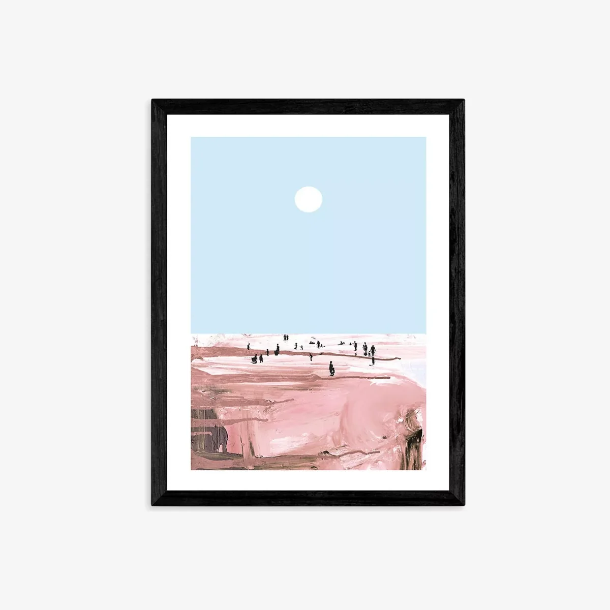EAST END PRINTS Dan Hobday 'Rose Beach' Framed Print