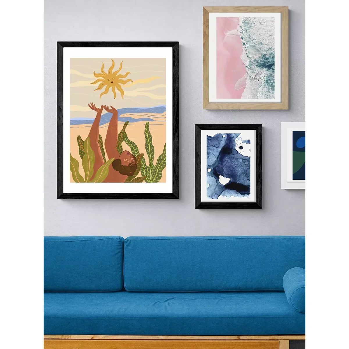 EAST END PRINTS Arty Guava 'Worship the Sun' Framed Print – image 2