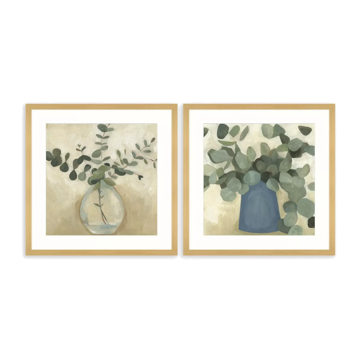 Emma Scarvey - 'Still Life' Framed Print & Mount, Set of 2, 61.5 x 61.5cm, Green/Multi – image 1