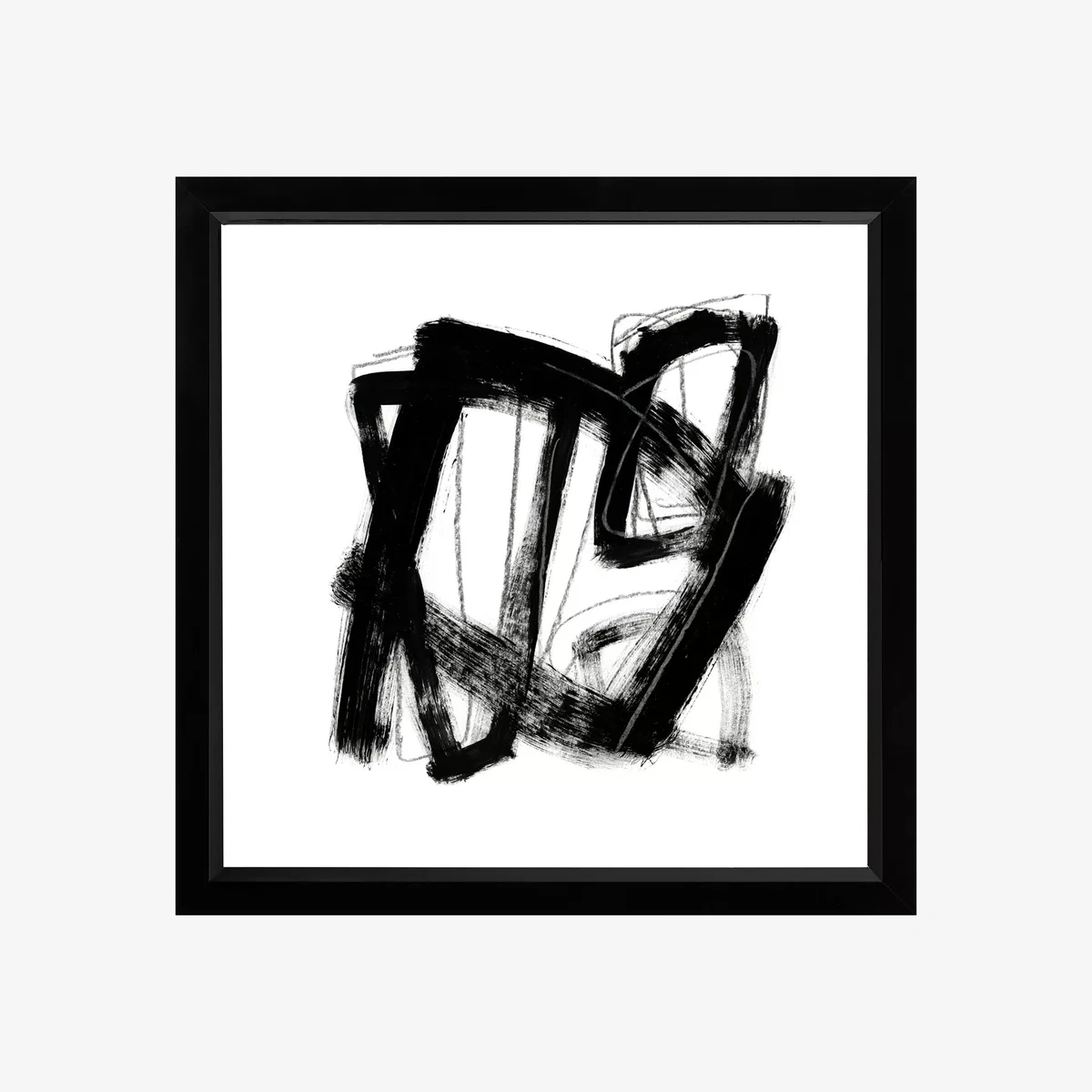 Brookpace Lascelles 'Tessellation VII' Framed Print & Mount, 53 x 53cm, Black – image 1