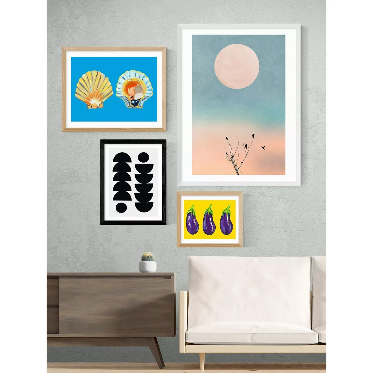 EAST END PRINTS Seventy Tree 'Tropical' Framed Print – image 2