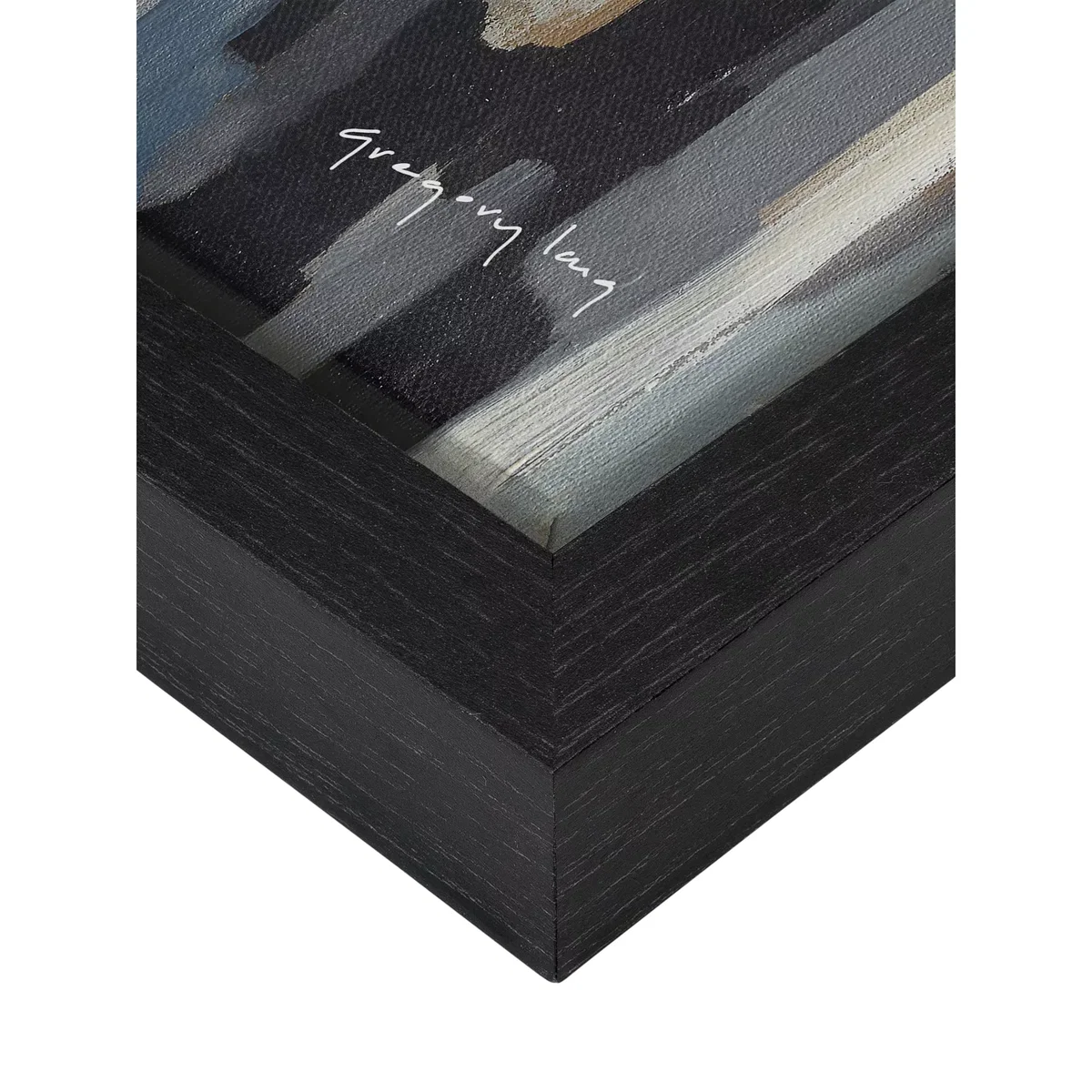 Gregory Lang - East Side Framed Canvas, 84.5 x 124.5cm, Grey – image 3