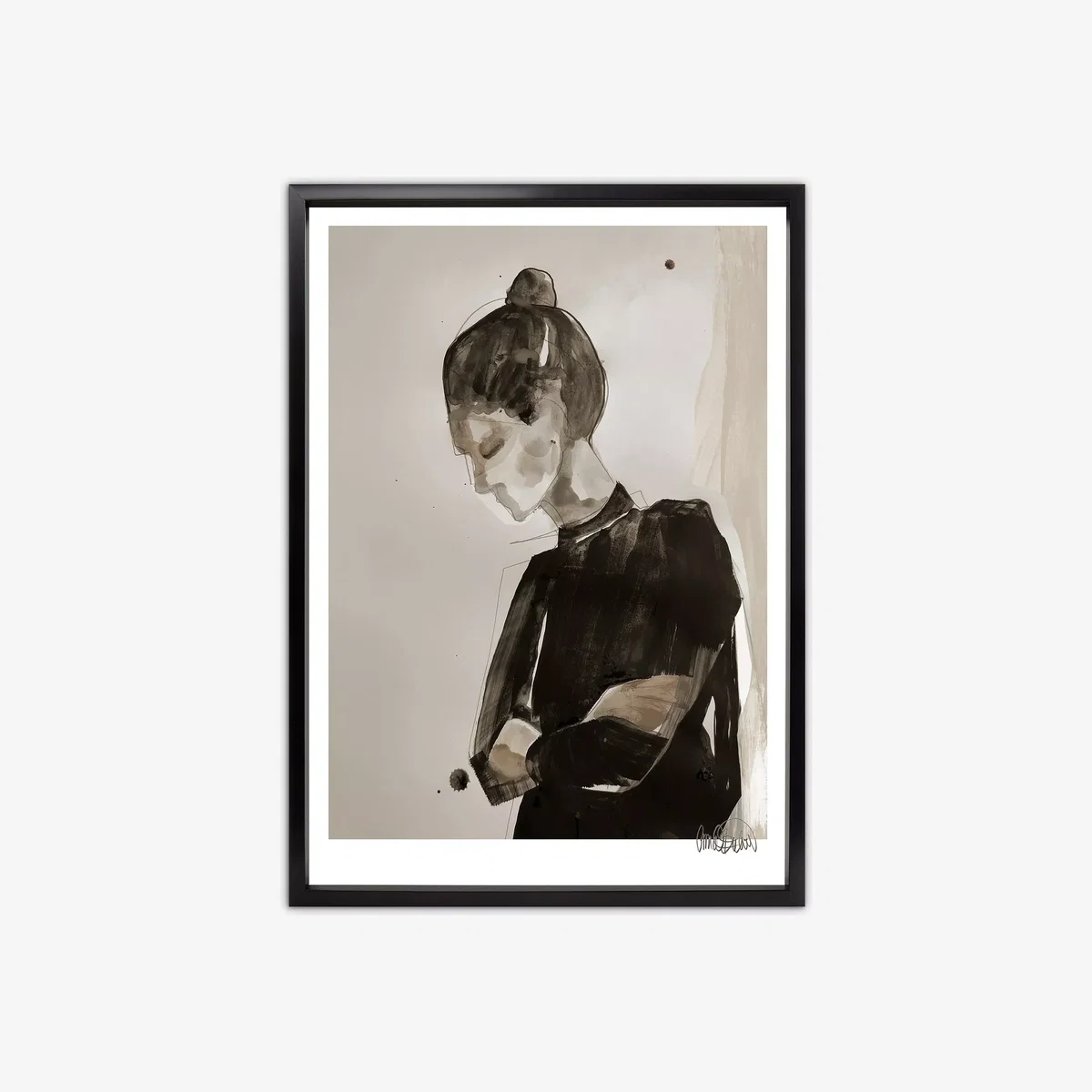 Anna Bulow - 'Falling Objects' Framed Print, 88 x 68cm, Black – image 1