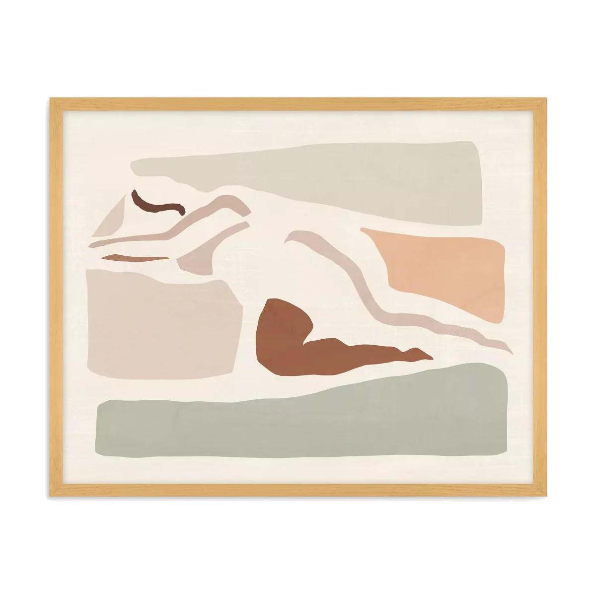 Victoria Barnes - 'Lounge IV' Framed Print, 42 x 52cm, Brown – image 1