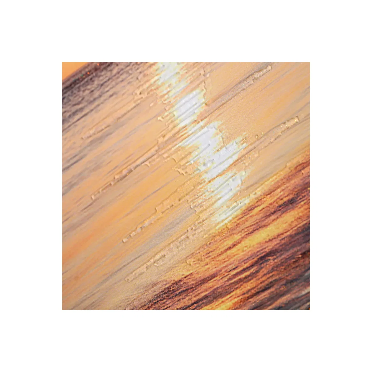 Mike Shepherd - Ebb & Flow Embellished Framed Print & Mount, 55 x 110cm, Orange/Multi – image 2