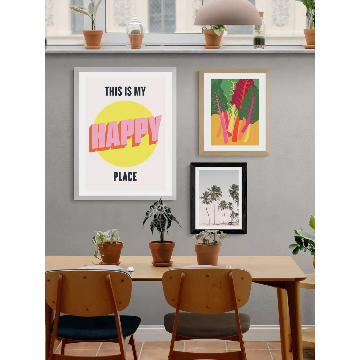 EAST END PRINTS HollieGraphik 'Happy Place' Framed Print – image 2