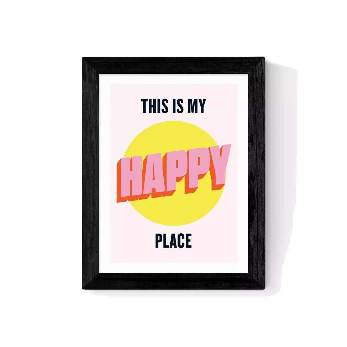 EAST END PRINTS HollieGraphik 'Happy Place' Framed Print – image 1