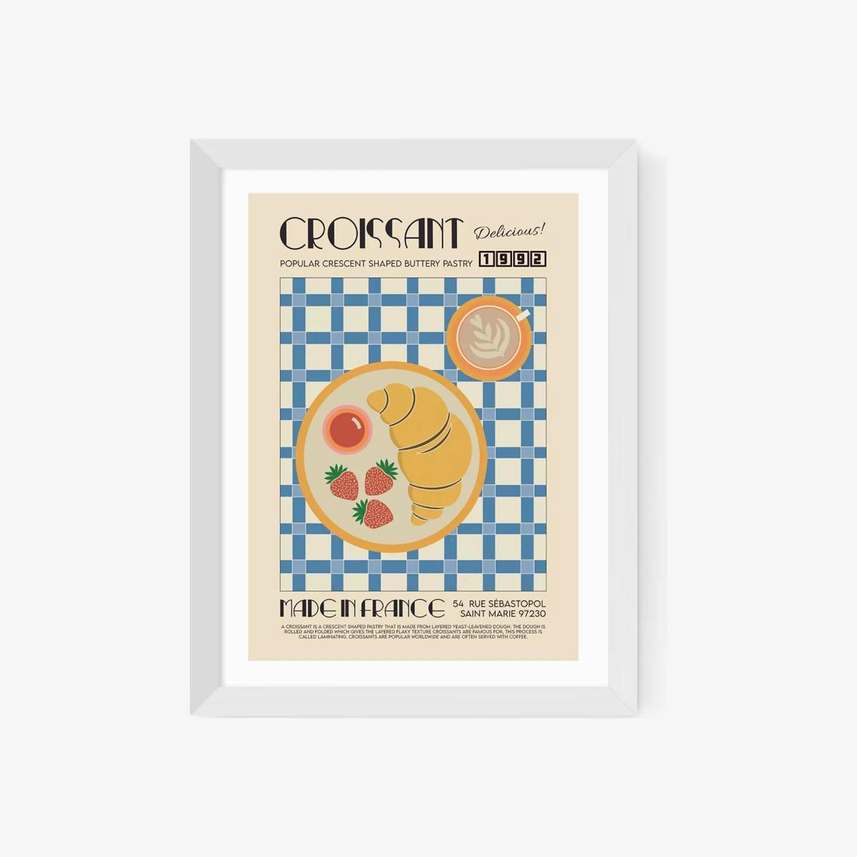 EAST END PRINTS We Made Something Nice 'Croissant' Framed Print
