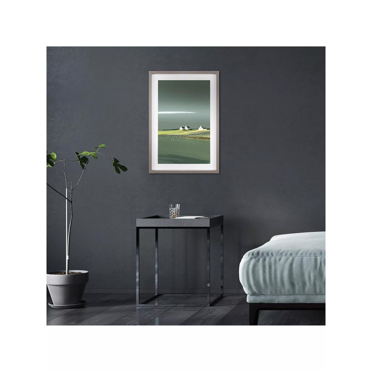John Lewis 'First Light' Framed Print & Mount, 49 x 49cm, Blue/Multi – image 2