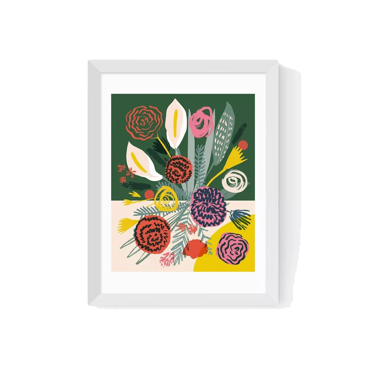 EAST END PRINTS Elena Boils 'Flowers 2' Framed Print