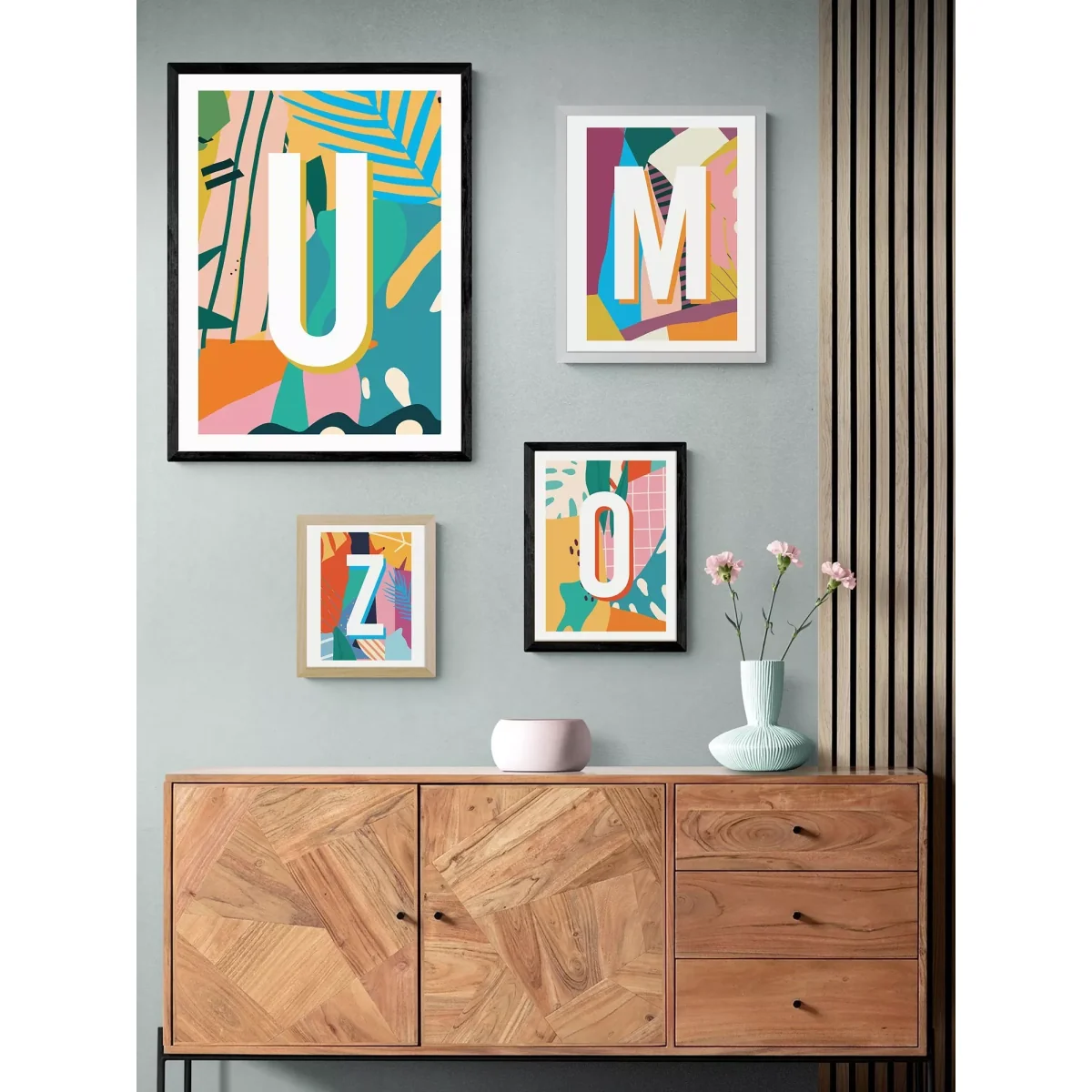 EAST END PRINTS Sei and Ru 'U Letter' Framed Print – image 2