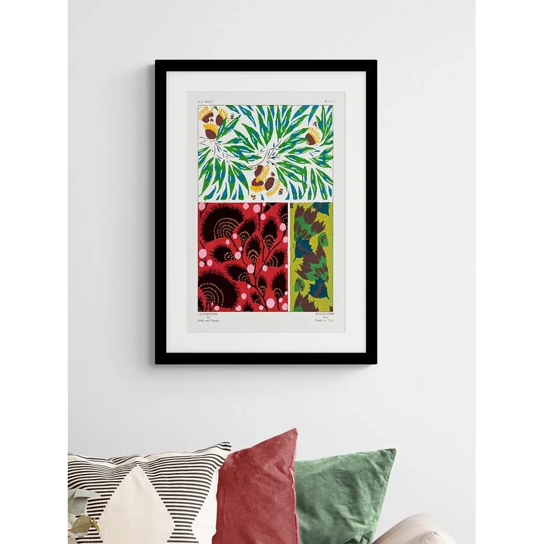 Eugene Séguy - 'Vintage Flower I' Framed Print & Mount, 74.5 x 54.5cm, Multi – image 2