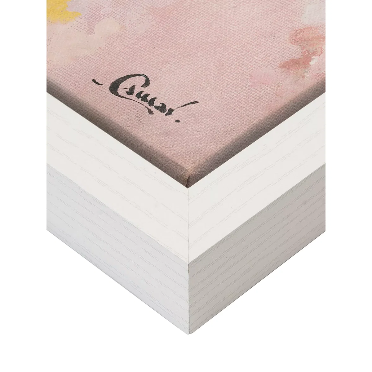 Maria Esmar - 'Roses' Abstract Canvas Print, 104 x 104cm, Pink – image 3