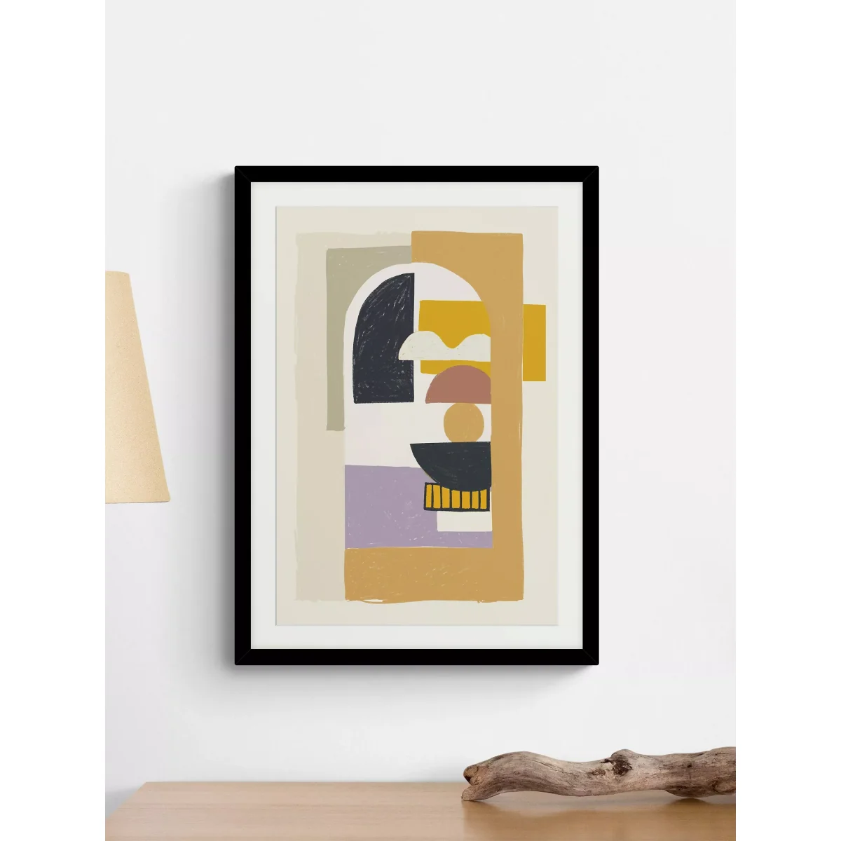 Enye Studio - 'Boa Viagem' Framed Print & Mount, 73.5 x 53.5cm, Multi – image 2