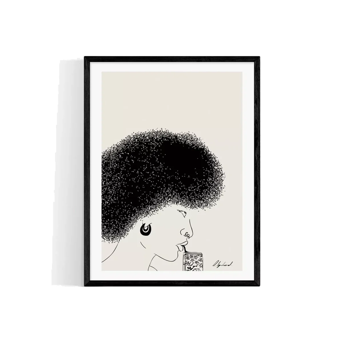 EAST END PRINTS Hali Igwelaezoh 'Hot Girl Juice' Framed Print – image 1
