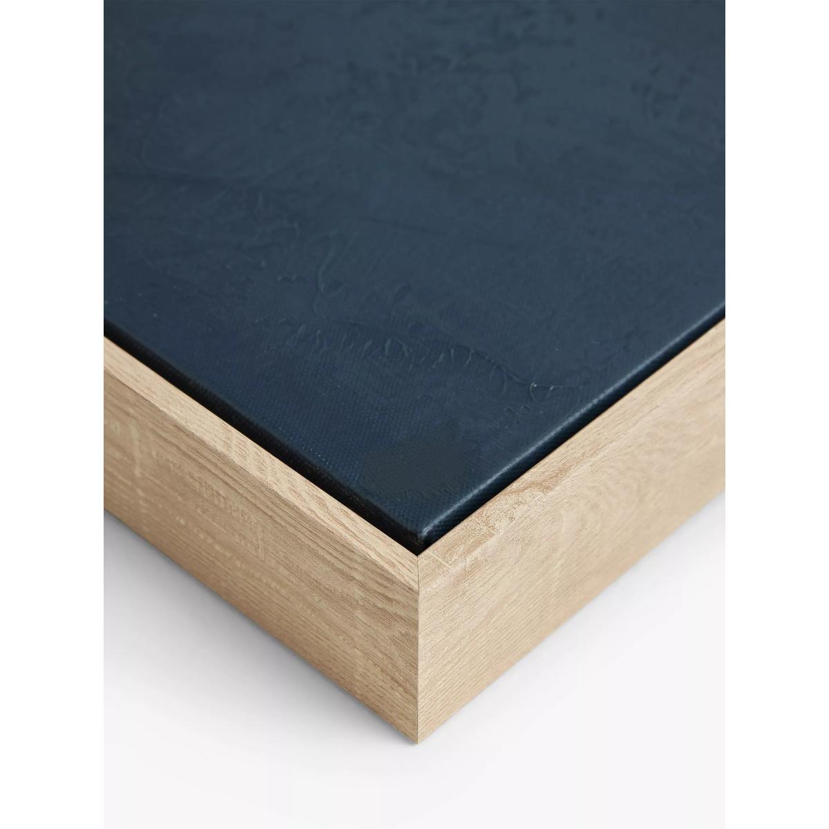 John Lewis 'Cove' Abstract Framed Canvas Print, 80 x 60cm, Blue – image 2