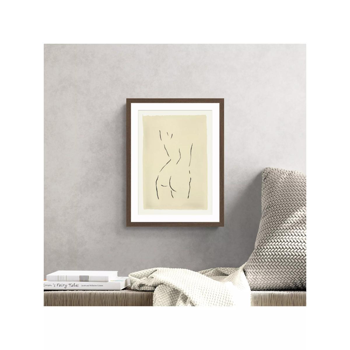 John Lewis Harlie Briggs 'Figurative' Framed Print & Mount, 42 x 32cm, Brown/Beige – image 2