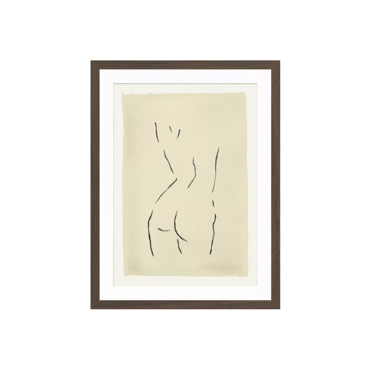 John Lewis Harlie Briggs 'Figurative' Framed Print & Mount, 42 x 32cm, Brown/Beige – image 1